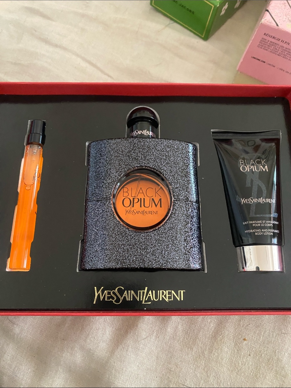 Yves Saint Laurent Black Opium Gift Trio - Black and Orange